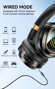 Kulak Üstü Kulaklık Kablosuz Gürültü Önleyici BT V5.4