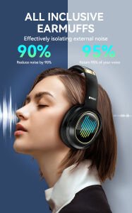 Kulak Üstü Kulaklık Kablosuz Gürültü Önleyici BT V5.4